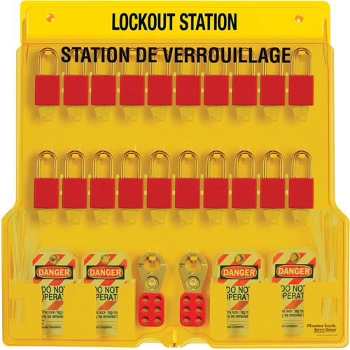 Station de verrouillage, Cadenas Thermoplastique, Capacit&eacute; de 20, Cadenas Compris PB Rental Co. Ltd.