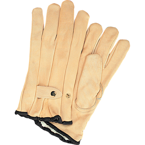 Gants de cordeur doubl&eacute;s pour l'hiver, Petit, Paume Cuir fleur de vache, Doubleure Molleton PB Rental Co. Ltd.