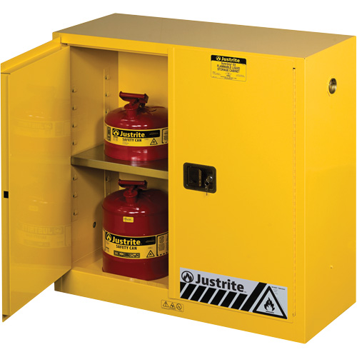Armoires Sure-Grip EX pour produits inflammables, 30 gal., 2 Porte(s), 43" La x 44" h x 18" p PB Rental Co. Ltd.