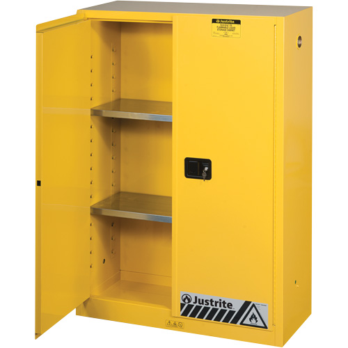 Sure-Grip&reg; Ex Flammable Storage Cabinets, 45 gal., 2 Door, 43" W x 65" H x 18" D PB Rental Co. Ltd.