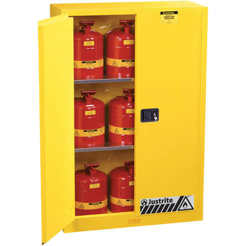 Sure-Grip&reg; Ex Flammable Storage Cabinets, 45 gal., 2 Door, 43" W x 65" H x 18" D PB Rental Co. Ltd.