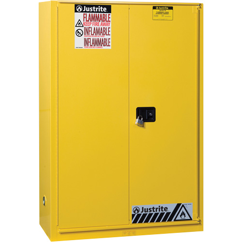Armoires Sure-Grip EX pour produits inflammables, 45 gal., 1 Porte(s), 43" La x 65" h x 18" p PB Rental Co. Ltd.