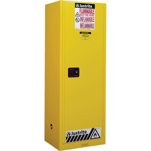 Sure-Grip&reg; EX Slimline Flammable Safety Cabinet, 22 gal., 1 Door, 23.25" W x 65" H x 18" D PB Rental Co. Ltd.