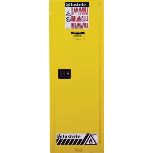 Sure-Grip&reg; EX Slimline Flammable Safety Cabinet, 22 gal., 1 Door, 23.25" W x 65" H x 18" D PB Rental Co. Ltd.