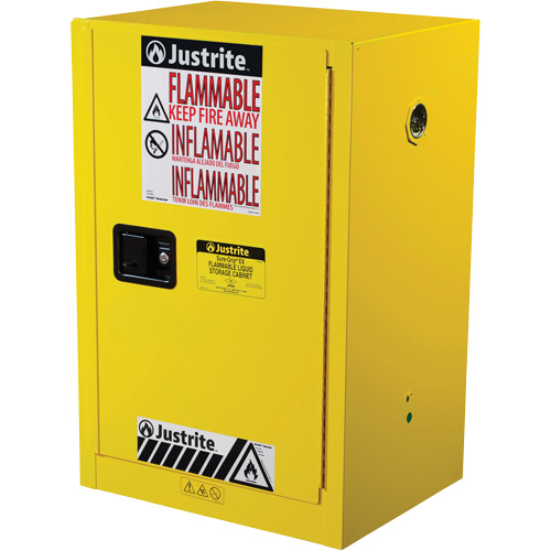 Sure-Grip&reg; EX Compac Flammable Safety Cabinet, 12 gal., 1 Door, 23.25" W x 35" H x 18" D PB Rental Co. Ltd.