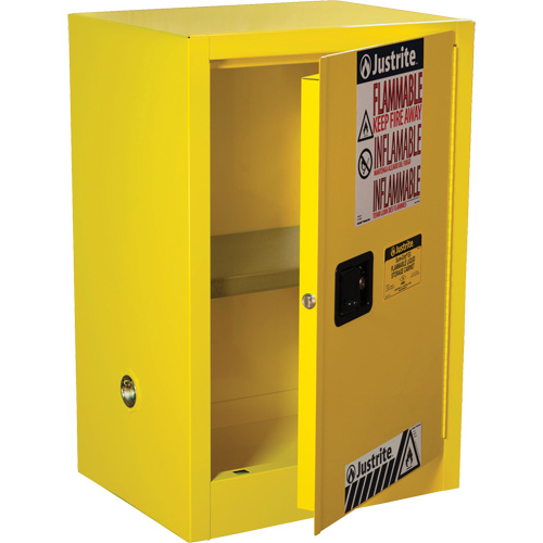 Sure-Grip&reg; EX Compac Flammable Safety Cabinet, 12 gal., 1 Door, 23.25" W x 35" H x 18" D PB Rental Co. Ltd.