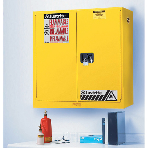 Wall Mount Sure-Grip&reg; Ex Safety Cabinets, 20 gal., 2 Door, 43" W x 44" H x 12" D PB Rental Co. Ltd.