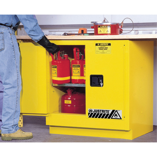 Sure-Grip&reg; EX Undercounter Flammable Safety Cabinet, 22 gal., 2 Door, 35" W x 35" H x 22" D PB Rental Co. Ltd.