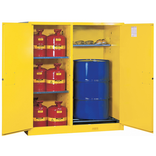 Sure-Grip&reg; EX Double-Duty Safety Cabinets, 115 US gal. Cap., Yellow PB Rental Co. Ltd.