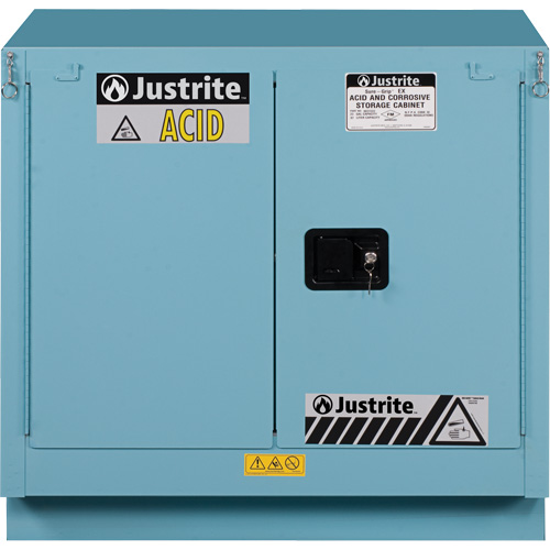 Armoires de s&eacute;curit&eacute; Sure-Grip Ex pour acides/produits corrosifs, 22 gal., 35" x 35" x 22" PB Rental Co. Ltd.