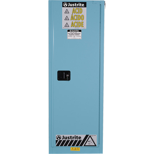 Armoires de s&eacute;curit&eacute; Sure-Grip Ex pour acides/produits corrosifs, 22 gal., 23,25" x 65" x 18" PB Rental Co. Ltd.