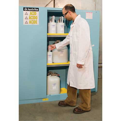 Sure-Grip&reg; Ex Acid/Corrosive Storage Cabinets, 45 gal., 43" x 65" x 18" PB Rental Co. Ltd.