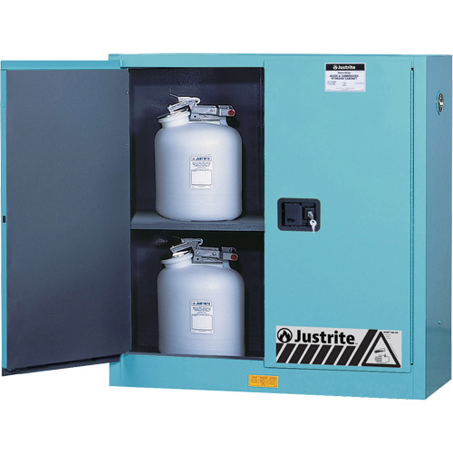 Armoires de s&eacute;curit&eacute; pour acides & produits corrosifs avec doublure ChemCor, 30 gal., 43" x 44" x 18" PB Rental Co. Ltd.
