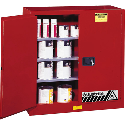 Sure-Grip&reg; EX Combustibles Safety Cabinet for Paint and Ink, 40 gal., 3 Shelves PB Rental Co. Ltd.