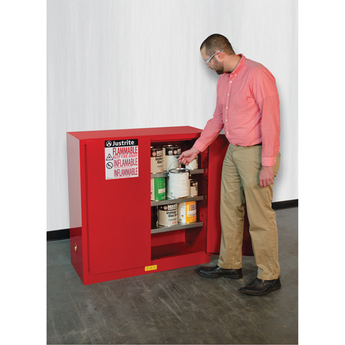 Sure-Grip&reg; EX Combustibles Safety Cabinet for Paint and Ink, 40 gal., 3 Shelves PB Rental Co. Ltd.
