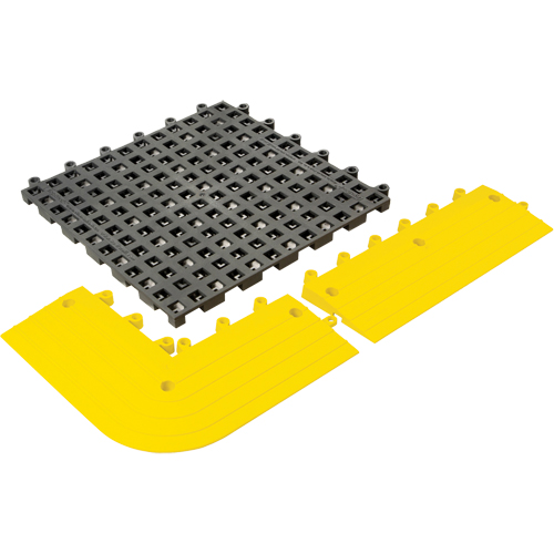 ErgoDeck&reg; General Purpose No. 564 Matting, PVC, 1-1/2' W x 1-1/2' L, 7/8" Thick, Charcoal PB Rental Co. Ltd.