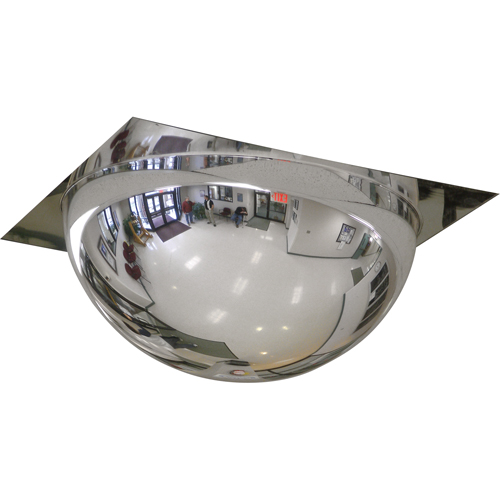 Miroir en d&ocirc;me avec panneau pour plafond suspendu, D&ocirc;me complet, Dessus ouvert, Diam&egrave;tre 24" PB Rental Co. Ltd.