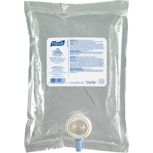 Gel d&eacute;sinfectant pour les mains NXT Advanced, 1000 ml, Cartouche de recharge, 70 % alcool PB Rental Co. Ltd.