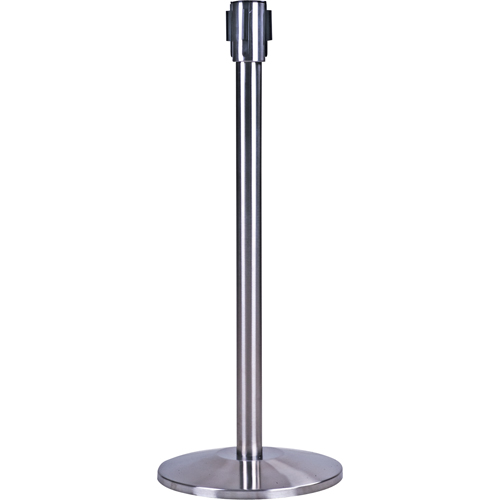 Poteau r&eacute;cepteur pour barri&egrave;res sur pieds pour le contr&ocirc;le des foules, Hauteur de 35", Acier inoxydable PB Rental Co. Ltd.