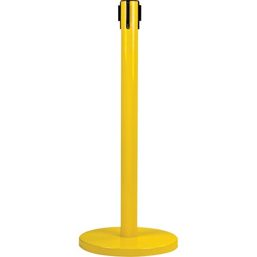 Poteau r&eacute;cepteur pour barri&egrave;res sur pieds pour le contr&ocirc;le des foules, Hauteur de 35", Jaune PB Rental Co. Ltd.