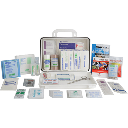 Trousses de premiers soins pour entrepreneur, Dispositif m&eacute;dical Classe 1, Boîte en plastique PB Rental Co. Ltd.