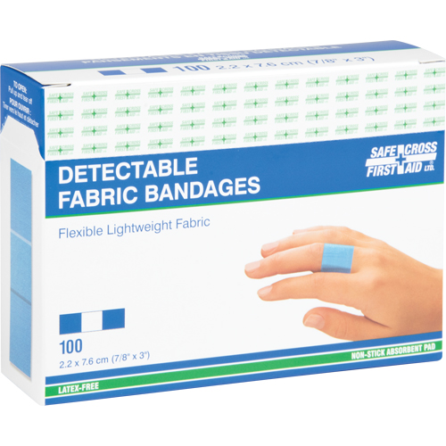 Bandages, Rectangulaire/carr&eacute;e, 3", Tissu d&eacute;tectable, St&eacute;rile PB Rental Co. Ltd.