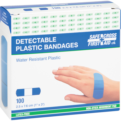 Bandages, Rectangular/Square, 3", Plastic Metal Detectable, Sterile PB Rental Co. Ltd.