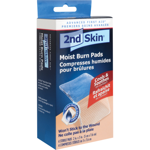 Compresses humides pour brûlures 2nd Skin, 2" x 3", Classe 2 PB Rental Co. Ltd.