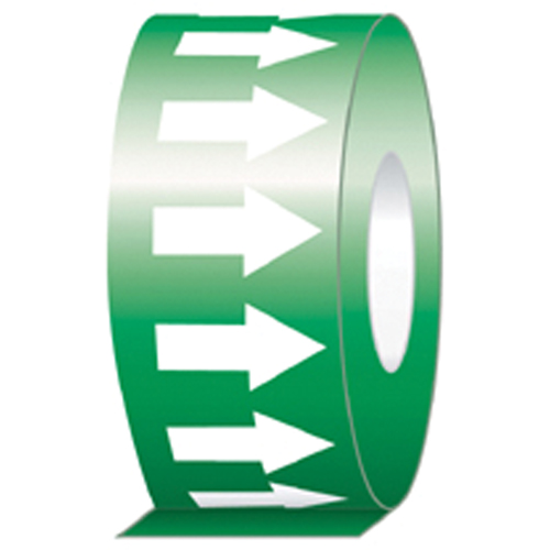 &eacute;tiquette de tuyauterie, 108', Blanc/vert PB Rental Co. Ltd.