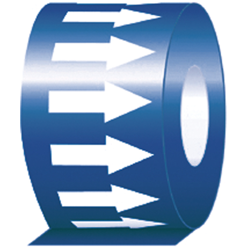 &eacute;tiquette de tuyauterie, 108', Blanc/bleu PB Rental Co. Ltd.
