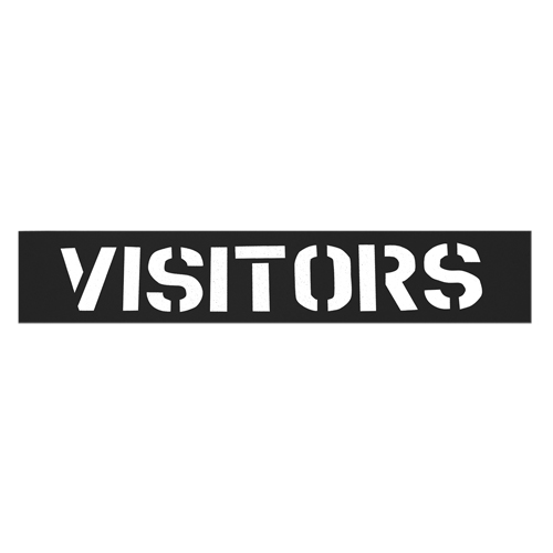 Parking Lot Stencils, English, 12" PB Rental Co. Ltd.