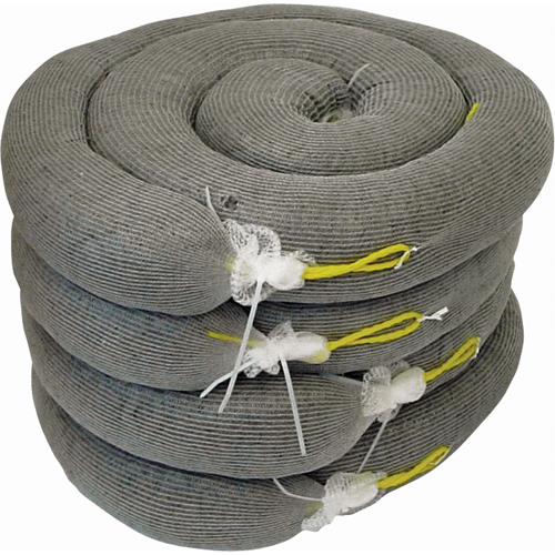 Barrage absorbant de premi&egrave;re qualit&eacute;, Universel, 10' lo x 5" la, Absorption 35 gal., 4 /pqt PB Rental Co. Ltd.