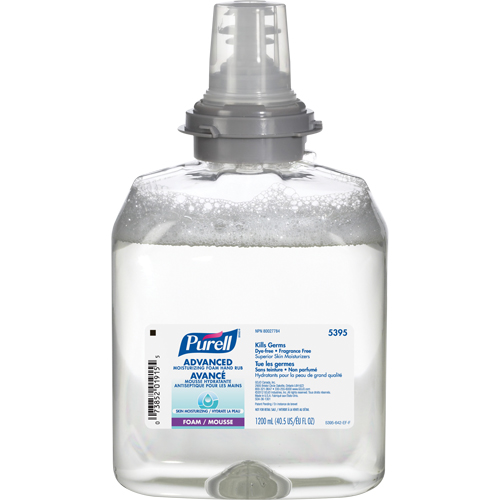 D&eacute;sinfectant pour les mains avanc&eacute; en mousse hydratante TFX, 1200 ml, Cartouche de recharge, 70 % alcool PB Rental Co. Ltd.