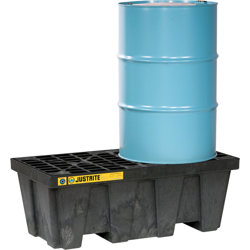 EcoPolyBlend Spill Control Pallets - With Drain, 66 US gal. Spill Capacity, 49" x 25" x 18" PB Rental Co. Ltd.