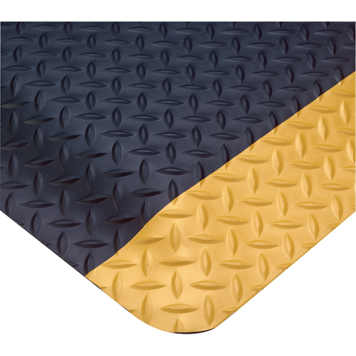 Smart No. 497 Mats, Diamond, 3' x 75' x 1", Black/Yellow, PVC PB Rental Co. Ltd.
