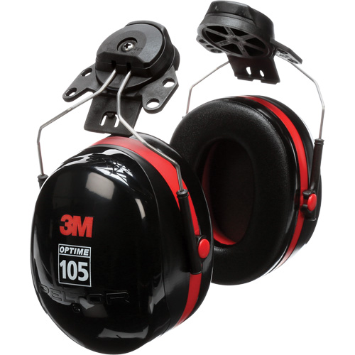 Serres-t&ecirc;tes de s&eacute;rie Peltor Optime 105, Fixation pour casque, 27 NRR dB PB Rental Co. Ltd.