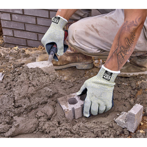Gants r&eacute;sistants aux coupures Hero, Taille Petit/7, Calibre 7, Enveloppe en Acier inoxydable/Kevlar/PEHD, ANSI/ISEA 105 niveau 4 PB Rental Co. Ltd.