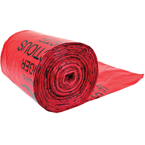 Hazardous Waste Bags, Bio-Hazard, 24" L x 33" W, 56.8 L (15 Gal.) Capacity PB Rental Co. Ltd.