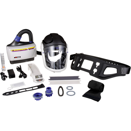 Trousse industrielle lourde pour APR motoris&eacute; TR-600 de Versaflo, Capuchon & visi&egrave;re, Pile Lithium-ion PB Rental Co. Ltd.