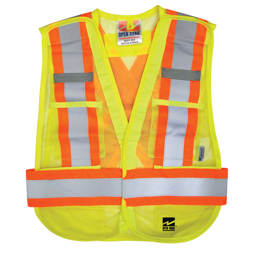 Veste d&eacute;tachable Open Road, Jaune lime haute visibilit&eacute;, Polyester PB Rental Co. Ltd.