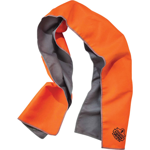 Serviette de refroidissement en microfibre Chill-Its 6602MF, Orange haute visibilit&eacute; PB Rental Co. Ltd.
