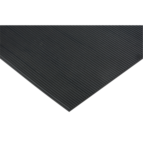 Fine Ribbed Matting, Wiper, 3' x 75' x 1/8", Black PB Rental Co. Ltd.