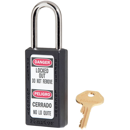 411 Zenex Safety Padlocks, Black, Keyed Alike, Thermoplastic, 1-1/2" Width PB Rental Co. Ltd.