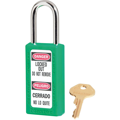 411 Zenex Safety Padlocks, Green, Keyed Alike, Thermoplastic, 1-1/2" Width PB Rental Co. Ltd.