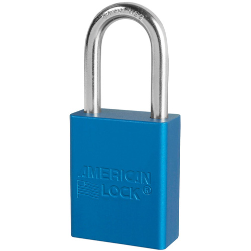 Cadenas de s&eacute;curit&eacute; American Lock, Bleu, Cl&eacute;s identiques, Aluminium, Largeur de 1-1/2" PB Rental Co. Ltd.