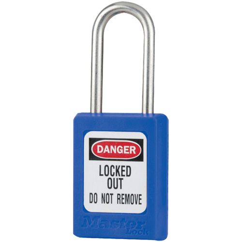 Cadenas de s&eacute;curit&eacute; S31 Zenex, Bleu, Cl&eacute;s identiques, Thermoplastique, Largeur de 1-3/8" PB Rental Co. Ltd.