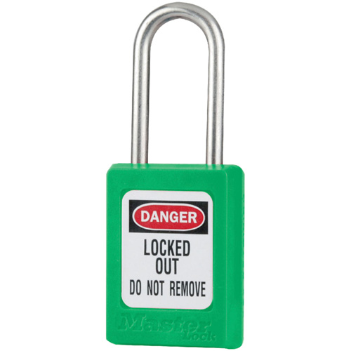 Cadenas de s&eacute;curit&eacute; S31 Zenex, Vert, Cl&eacute;s identiques, Thermoplastique, Largeur de 1-3/8" PB Rental Co. Ltd.