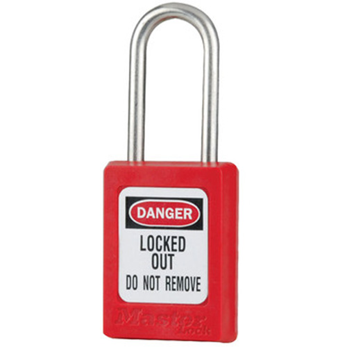 Cadenas de s&eacute;curit&eacute; S31 Zenex, Rouge, Cl&eacute;s identiques, Thermoplastique, Largeur de 1-3/8" PB Rental Co. Ltd.