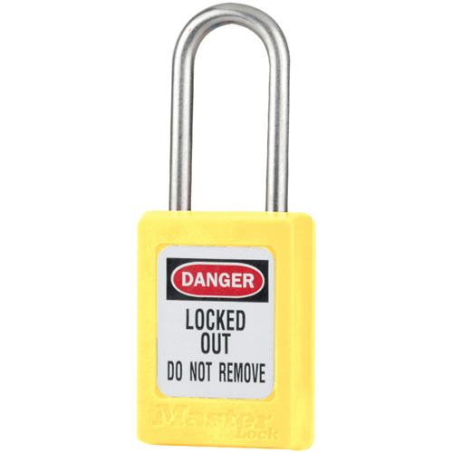 Cadenas de s&eacute;curit&eacute; S31 Zenex, Jaune, Cl&eacute;s identiques, Thermoplastique, Largeur de 1-3/8" PB Rental Co. Ltd.