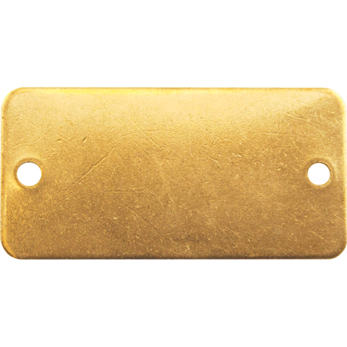 &eacute;tiquettes vierges, Laiton, 2" la x 1" h PB Rental Co. Ltd.